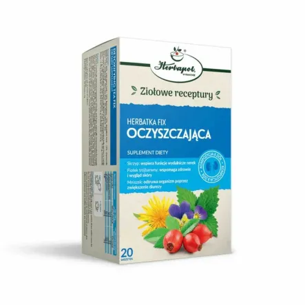 Herbatka OCZYSZCZAJĄCA FIX 40 g (20x 2 g) - Herbapol Kraków
