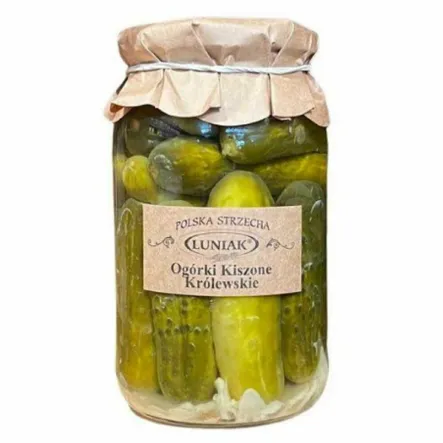 Ogórki Kiszone Królewskie 710 g (410 g) - Luniak