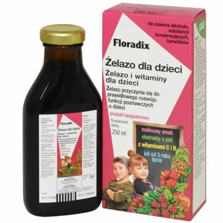 Żelazo i Witaminy Dla Dzieci 250 ml - Floradix