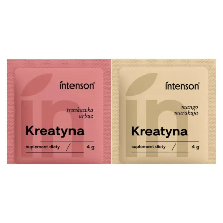 Kreatyna o Smaku Truskawka-Arbuz 4 g  + Kreatyna o Smaku Mango-Marakuja 4 g - Intenson
