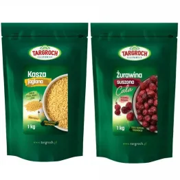 Kasza Jaglana 1 kg Targroch + Żurawina Suszona Cała 1 kg - Targroch
