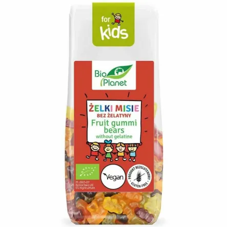 Żelki Misie Bez Żelatyny Bezglutenowe Bio 100 g - Bio Planet
