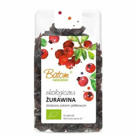 Żurawina Słodzona Sokiem Jabłkowym Bio 125 g - Batom