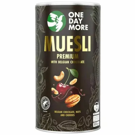 Musli Premium z Belgijską Czekoladą 500 g - One Day More