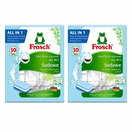 2 x Sodowe Tabletki do Zmywarek All in One 30 Sztuk - Frosch