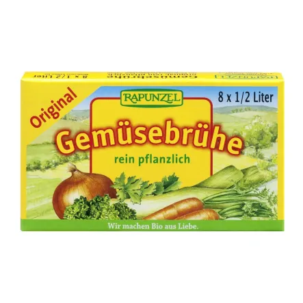 Kostki Rosołowe Warzywne (Żółte) Bio 8x10,5g- Rapunzel