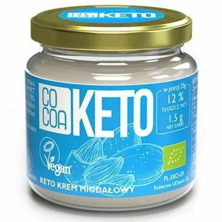 Krem Migdałowy Keto Bez Dodatku Cukru Bio 200 G - Cocoa (data 11.03.2025)