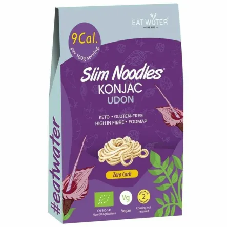 Makaron Konjac Udon Bezglutenowy Bio 270 g (200 g) - SLIM NOODLES