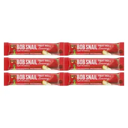 6 x Przekąska Jabłko i Truskawka ROLL LOOONG 15 g - Bob Snail