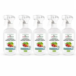 5 x Naturalny Płyn do Mycia Warzyw i Owoców 0,5 l - Laveco