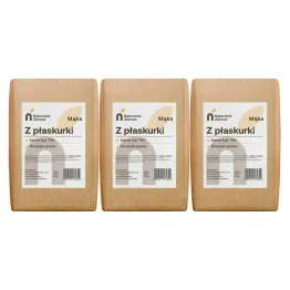 3 x Mąka Jasna z Płaskurki Typ 700 1 kg - Naturalnie Zdrowe