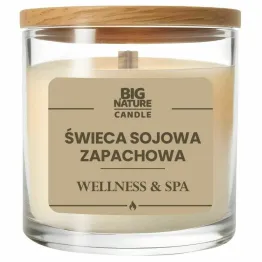 Świeca Sojowa o Zapachu Wellness and Spa 225 g - Big Nature