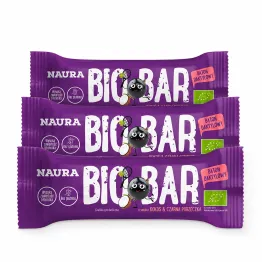 3 x Baton Daktylowy Kokos i Czarna Porzeczka BIO 35 g - Naura