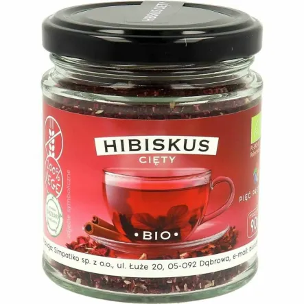Hibiskus Cięty BIO 90 g - Pięć Przemian