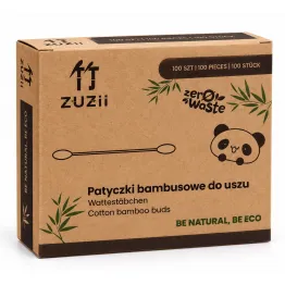 Patyczki Bambusowe z Bawełną 100 szt. - ZUZii Zero Waste