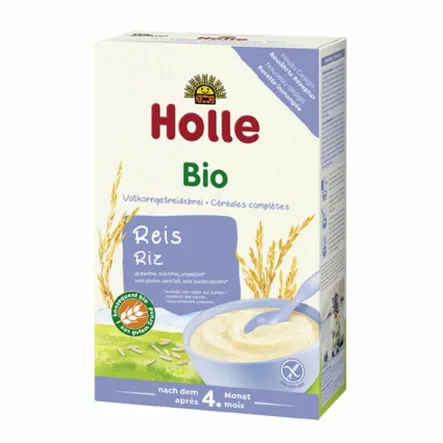 Kaszka Ryżowa Pełnoziarnista Bez Dodatku Cukru Bezglutenowa Bio 250 g - Holle