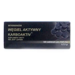 Węgiel Aktywny Karboaktiv 50 Tabletek - Farmakom