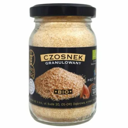 Czosnek Granulowany BIO 120 g - Pięć Przemian