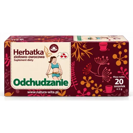Herbatka Ziołowo-Owocowa Odchudzanie 40 g (20x 2 g) - Natura Wita