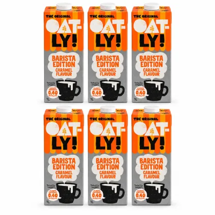 6 x Napój Owsiany Barista o Smaku Karmelowym 1 l - Oatly