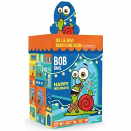 Zestaw Świąteczny Przekąski Owocowe z Grą i Zabawką 300 g - Bob Snail