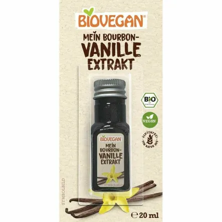 Ekstrakt z Wanilii Bourbon Bezglutenowy Bio 20 ml - Biovegan