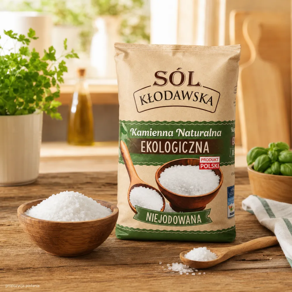 Sól Kłodawska Ekologiczna Naturalna 1100 g Kopalnia Kłodawa