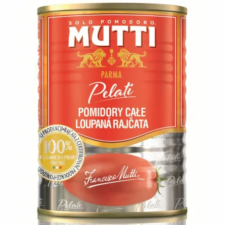 Pomidory Pelatti Całe bez Skórki 400 g (260 g) - MUTTI