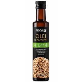 Olej Sezamowy Nierafinowany Tłoczony na Zimno Bio 250 ml - Biooil (data: 10.09.2026)