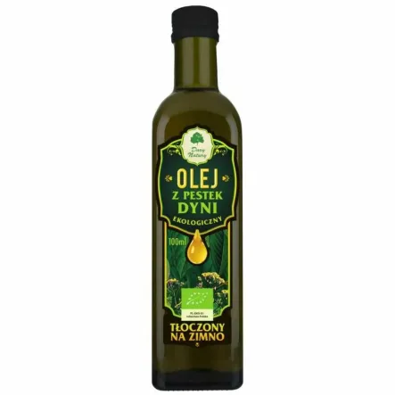 Olej z Pestek Dyni Tłoczony na Zimno EKO 100 ml - Dary Natury