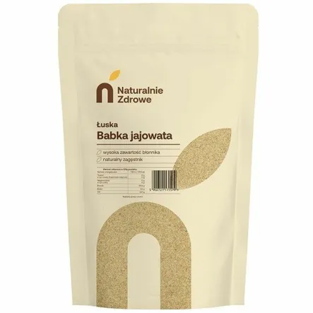 Łuska Babki Jajowatej 500 g - Naturalnie Zdrowe - Babka Jajowata Czysta Łuska