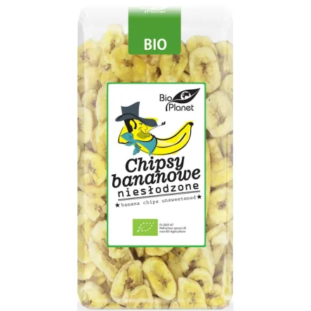 Chipsy Bananowe Niesłodzone Bio 350 g - Bio Planet