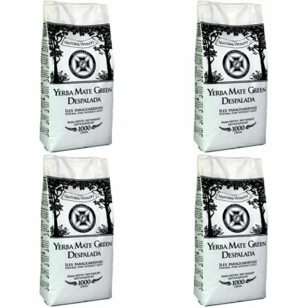 4 x Yerba Mate Green Despalada 1 kg