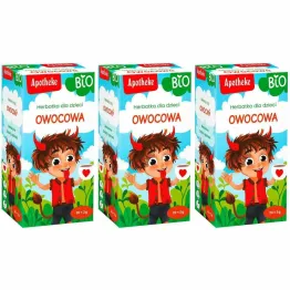 3 x Herbatka Dla Dzieci Owocowa Bio 40 g (20 x 2 g) - Apotheke