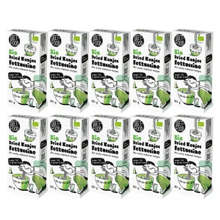 10 x Makaron Konjac Suchy Bio Fettuccine 80 g - Diet-Food