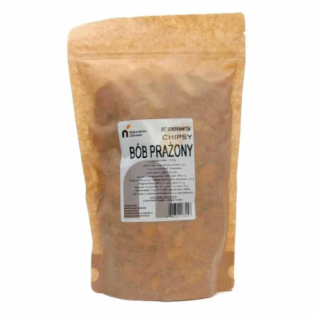 Chipsy Bób Prażony Solony 500 g - Naturalnie Zdrowe