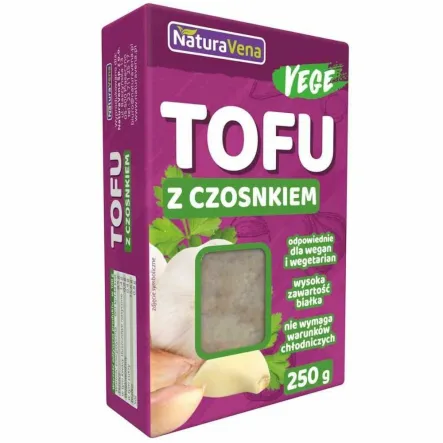 Tofu Kostka z Czosnkiem 250 g - NaturAvena