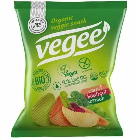 Chipsy Warzywne Bezglutenowe 25 g Vegee Bio - McLLOYD'S