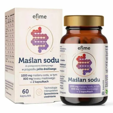Maślan Sodu 60 Kapsułek - Efime