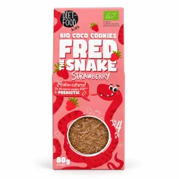 Ciasteczka Kokosowe z Truskawkami i Prebiotykiem BIO 80 g - Diet-Food