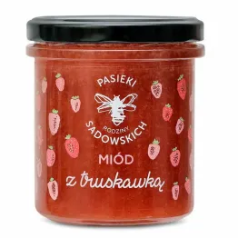 Miód z Truskawką 430 g - Pasieki Sadowskich