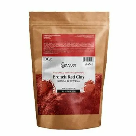 Francuska Glinka Kosmetyczna Czerwona 100 g - Natur Planet