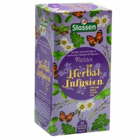 Herbatka Ziołowa Relax 37,5 g (25x 1,5 g) - STASSEN
