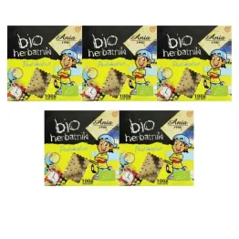 5 x Herbatniki Prostokątne Bio 100 g - Ania