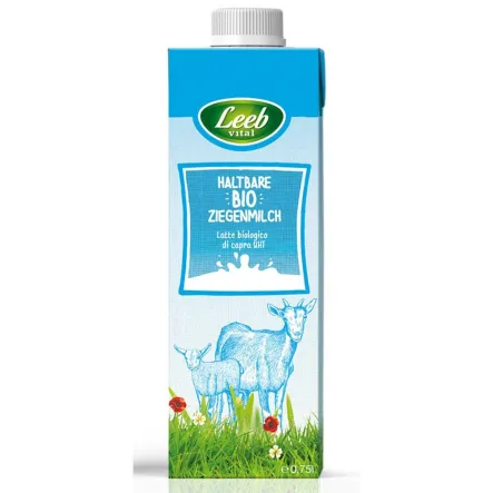 Kozie Mleko Uht Minimum 3 % Tłuszczu Bio 750 ml - Leeb Vital 