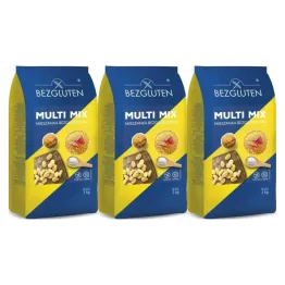 3 x Multi Mix Mieszanka Do Ogólnego Zastosowania Bezglutenowa 1 kg - Bezgluten