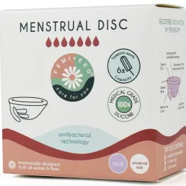 Dysk Menstruacyjny Uniwersalny Antybakteryjny Fioletowy 1 Sztuka - Femi.Eko