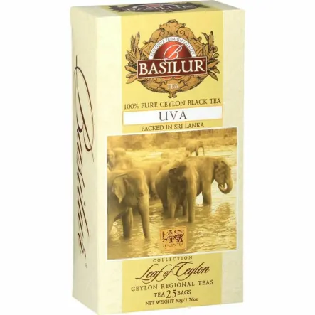 Herbata Czarna Ekspresowa UVA w Saszetkach 50 g (25x 2 g) - BASILUR