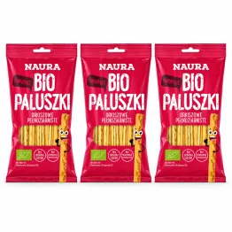 3 x Paluszki Orkiszowe Pełnoziarniste Bio 45 g - Naura