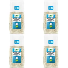 4 x Ryż Brązowy Długoziarnisty Bezglutenowy Bio 1 kg - Bio Planet